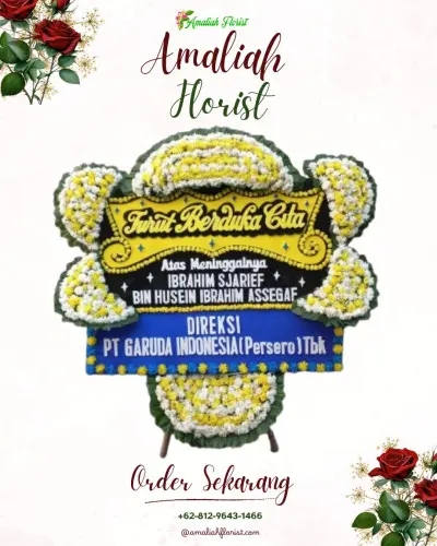 Papan Bunga Duka di Pamegarsari